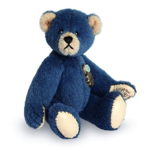 Hermann Mini Teddy blau 6 cm